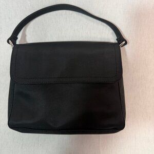 Y2K Black Mini Purse Handbag Hook Loop Closure + GAP Wallet Bundle